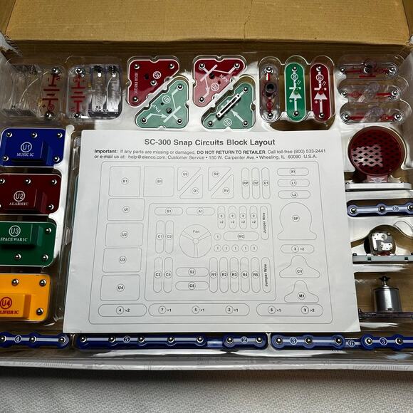 ELENCO ELECTRONICS SNAP CIRCUITS SET model sc-300 - Picture 3 of 8